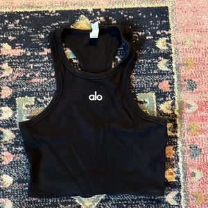 Black Alo Yoga Aspire Crop Top